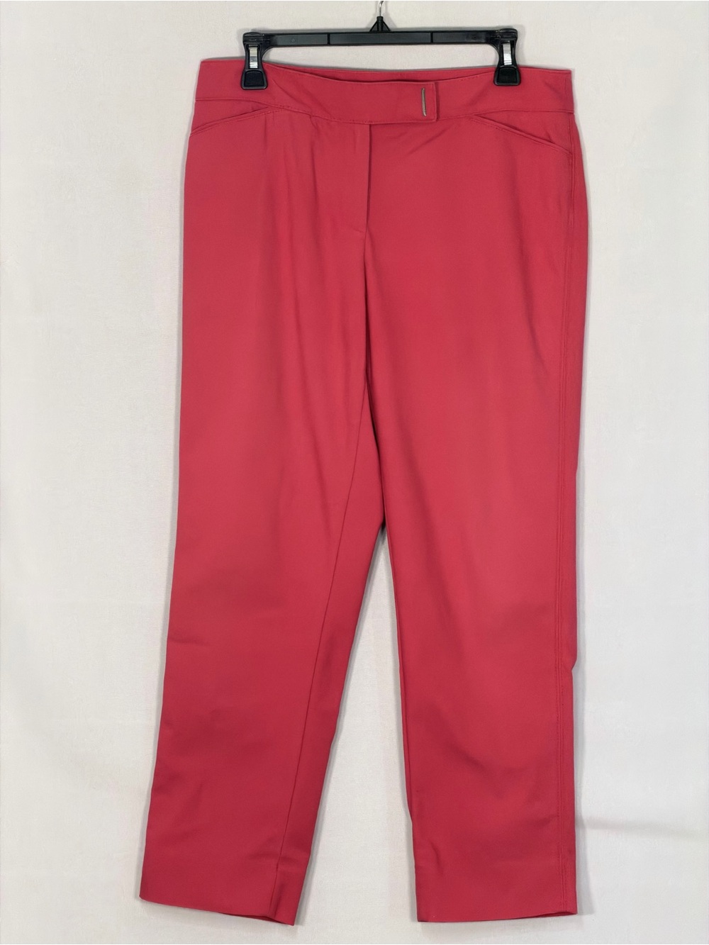 WHBM Perfect Form Slim Ankle Pants Raspberry Pink Red Size 8R